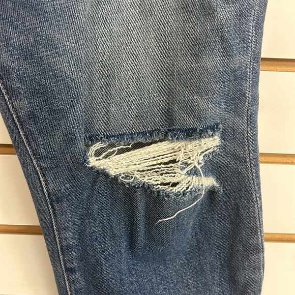 FRAME Le High Straight Jeans Distressed Raw Hem Arrington Wash, Size 28‎ - Picture 14 of 14